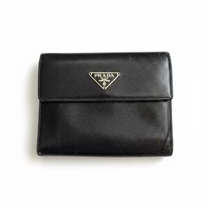Prada Black Saffiano Leather Wallet